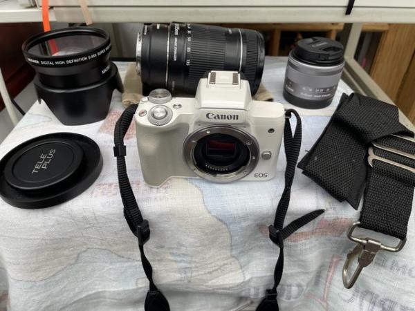 Image 1 of Canon m50and accessories.