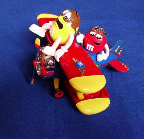 Image 3 of M &M's Barmstorming Plane Sweet/candy dispenser, collectable