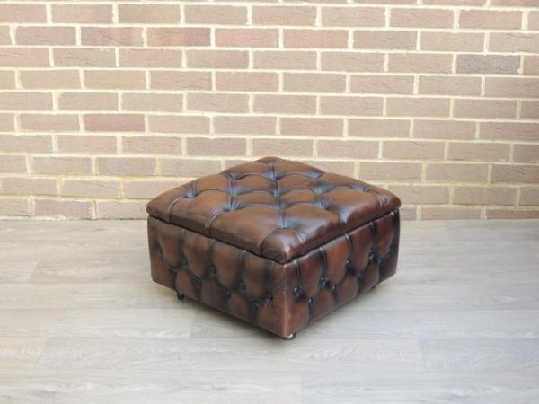 Image 2 of Chesterfield Storage Footstool (UK Delivery)