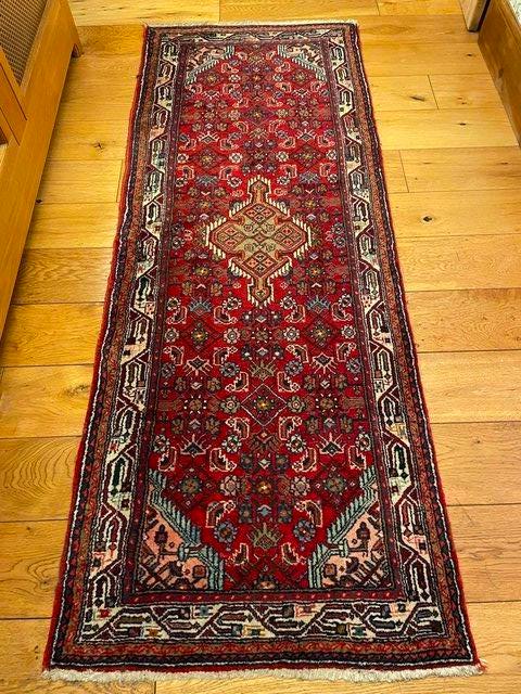 Preview of the first image of Persian Zagheh Rug Hand Made 100% Wool 6'8"x30" Vintage.
