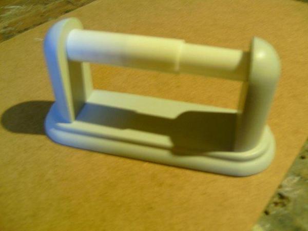 Image 3 of New wooden toilet roll holder in box