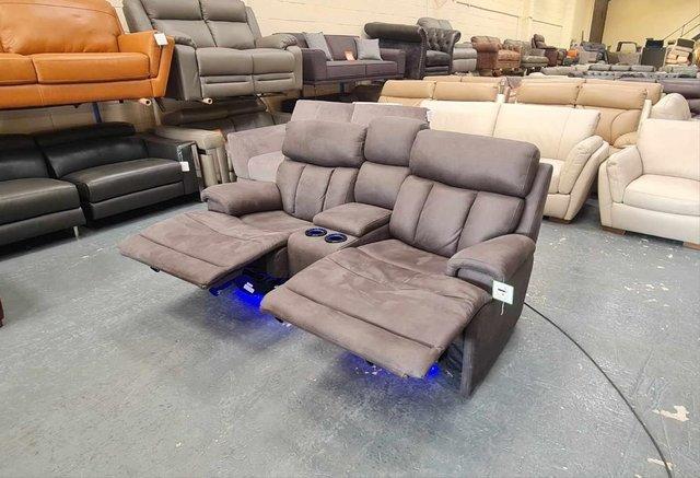 Image 11 of La-z-boy Empire grey fabric 2 seater sofa