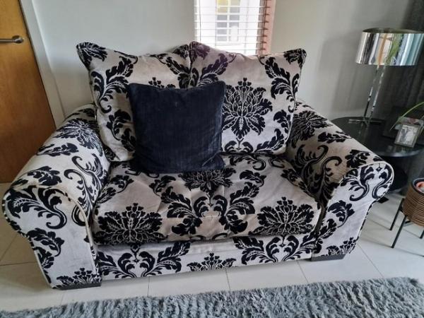 Image 1 of MICHAEL TYLER SOFAS IN VELOUR FABRIC.