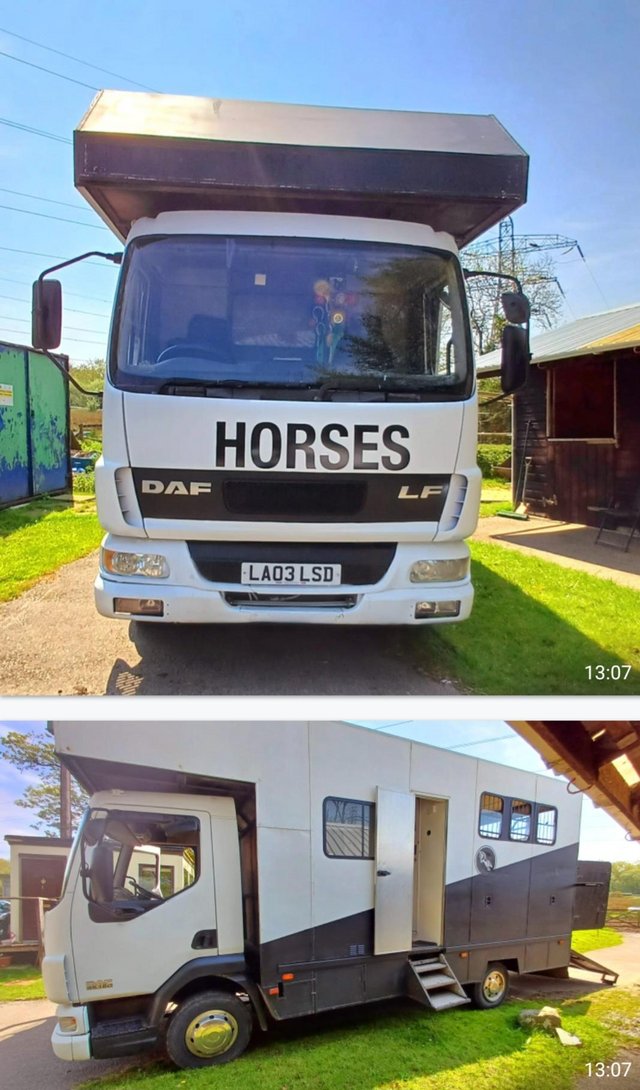 Preview of the first image of Horselorry 7.5 tilt cab Leyland daf.