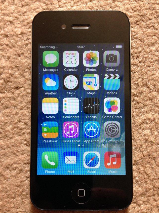 Preview of the first image of Refurbished Apple iPhone 4 8GB New Screen Factory Reset.
