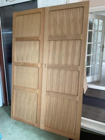Image 2 of Habitat Radius Oak Wardrobe Doors (2)