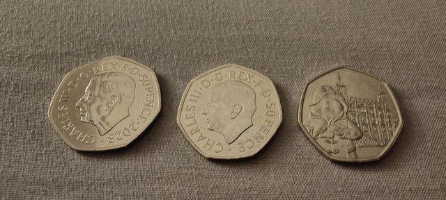 Image 2 of 50p coins  rare coins, silver