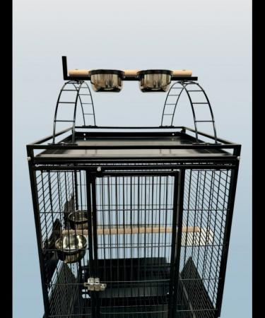 Image 5 of Parrot-Supplies Colorado Play Top Parrot Cage Black