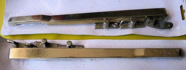 Image 1 of NEW PAIR OF GOLD METAL FINISH WINDOW STAYS