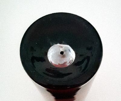 Image 3 of Vintage Scandinavian Amethyst Cylinder Vase.  BX16