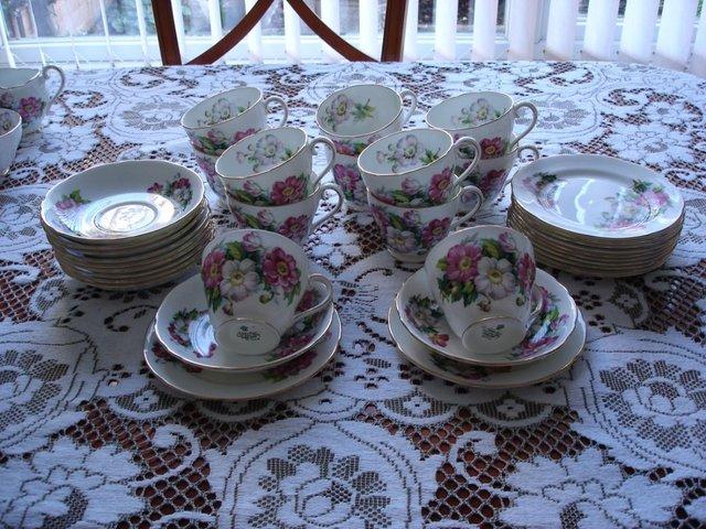 Preview of the first image of VINTAGE ADDERLEY ASSORTED BONE CHINA.