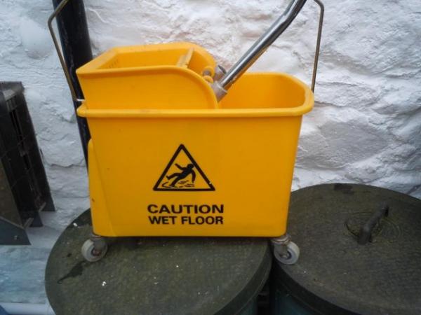 Image 4 of Professional Cleaning  20L Yellow Kentucky Mop Bucket