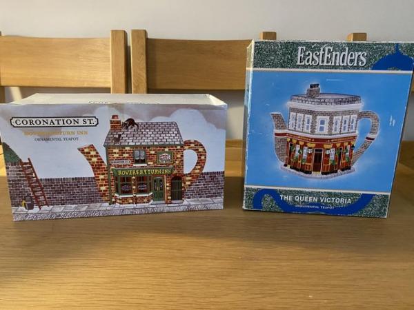 Image 3 of The Village Teapots by Annie Rowe