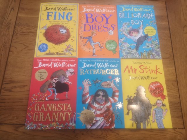 Preview of the first image of Six David Walliams books.