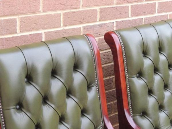 Image 11 of Pair of Chesterfield Slipper Chairs (UK Delivery)