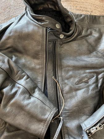 Image 3 of Ladies leather Alpine Star biker jacket