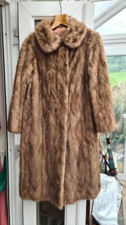 Image 10 of Vintage Fur Coat Lined with a Rich Complimentary Satin