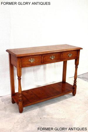 Image 66 of SOLID OAK HALL LAMP PHONE TABLE SIDEBOARD DRESSER BASE STAND