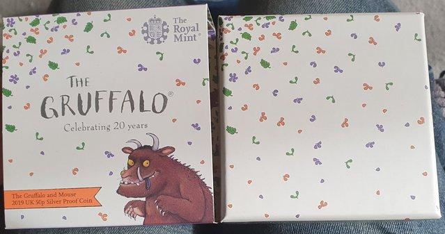 Image 2 of R.Mint The Gruffalo & Mouse Silver Proof Coloured 50p