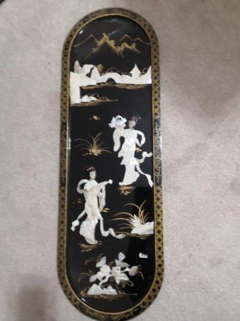 Image 1 of mother of pearl oriental decorate panel
