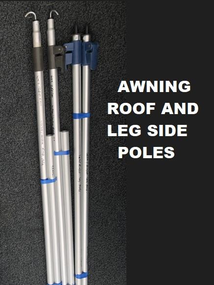 Preview of the first image of Caravan Awning Poles Alloy SIDE ROOF/LEG POLES LIKE NEW.