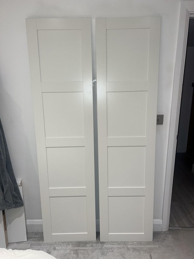 Preview of the first image of IKEA - Bergsbo White Doors X2.