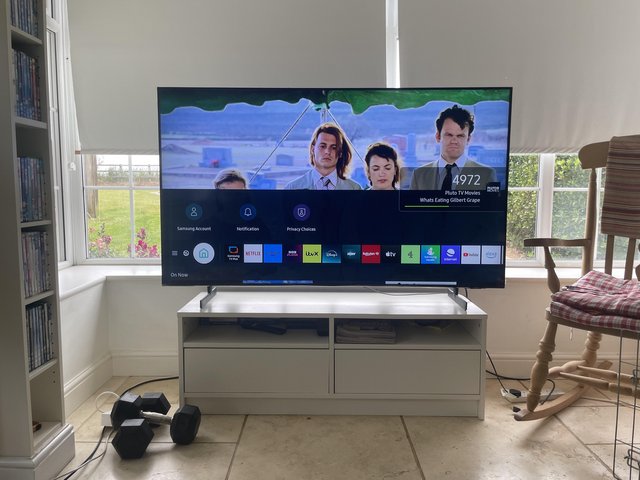 Preview of the first image of 65” Samsung Smart TV (Model UE65AU8000K).