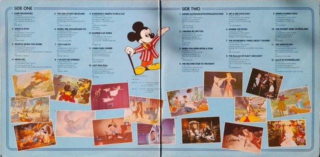 Image 2 of The Greatest Hits of Walt Disney 1975 UK Gatefold LP. NM/VG+