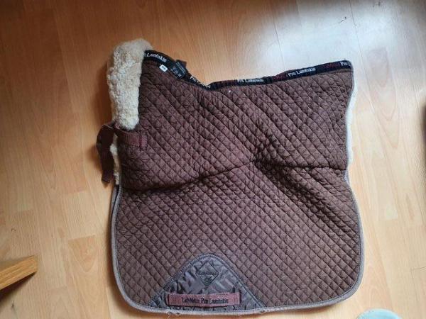 Image 1 of Lemieux large brown lambswool dressage pad for sale