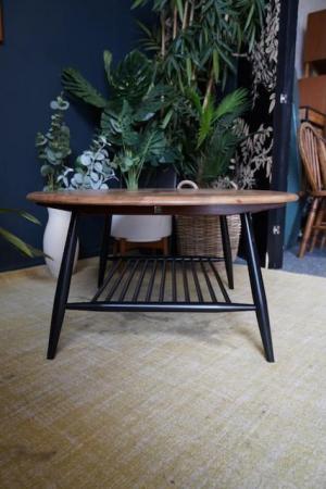 Image 15 of Ercol Solid Elm Coffee Table Model 422 Lucian Ercolani 1960