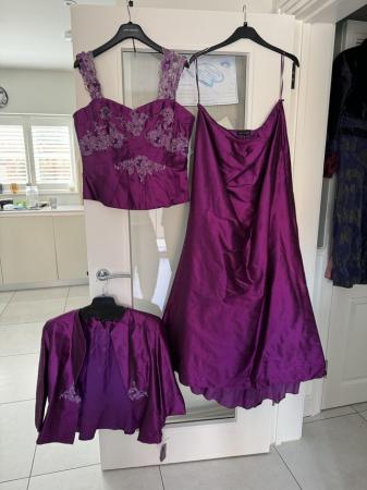 Image 2 of BNWT John Charles MOTB outfit in blackberry size 16