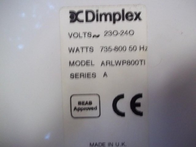 Preview of the first image of DIMPLEX WALL HEATER for sale in working order.