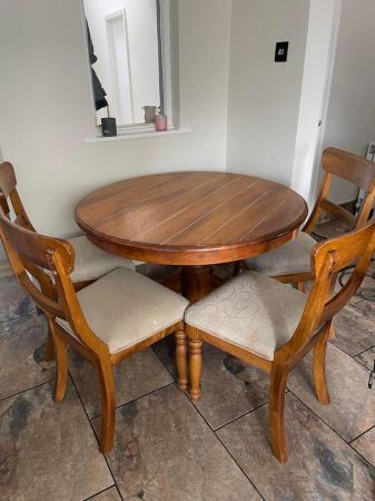 Image 1 of WOODENDINING TABLE AND CHAIRS