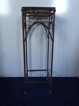 Image 1 of Indoor Metal Plant Stand/Side Table