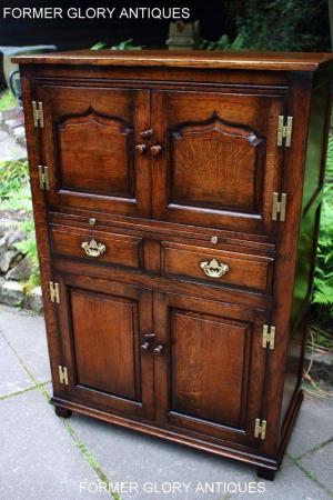 Image 60 of A TITCHMARSH AND GOODWIN OAK WINE CUPBOARD DRINKS CABINET