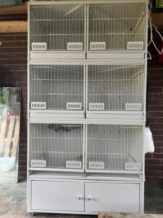 Image 1 of Pet-shop 3 tier metal cage suitable for finches and budgies