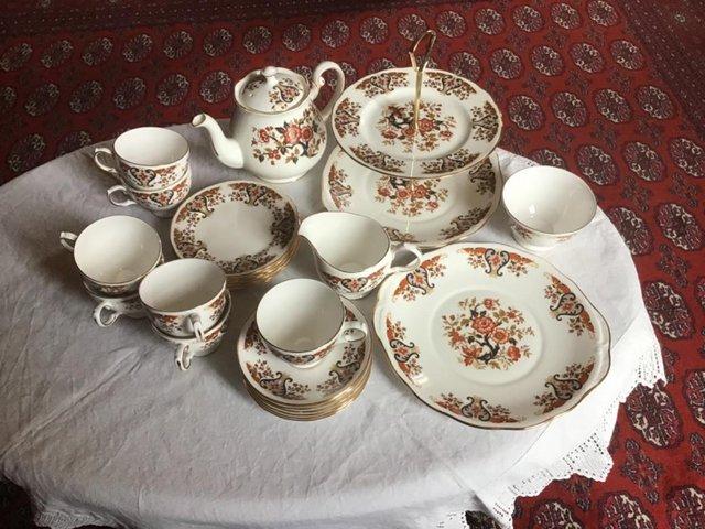 Preview of the first image of Colclough Royale bone china full tea service.