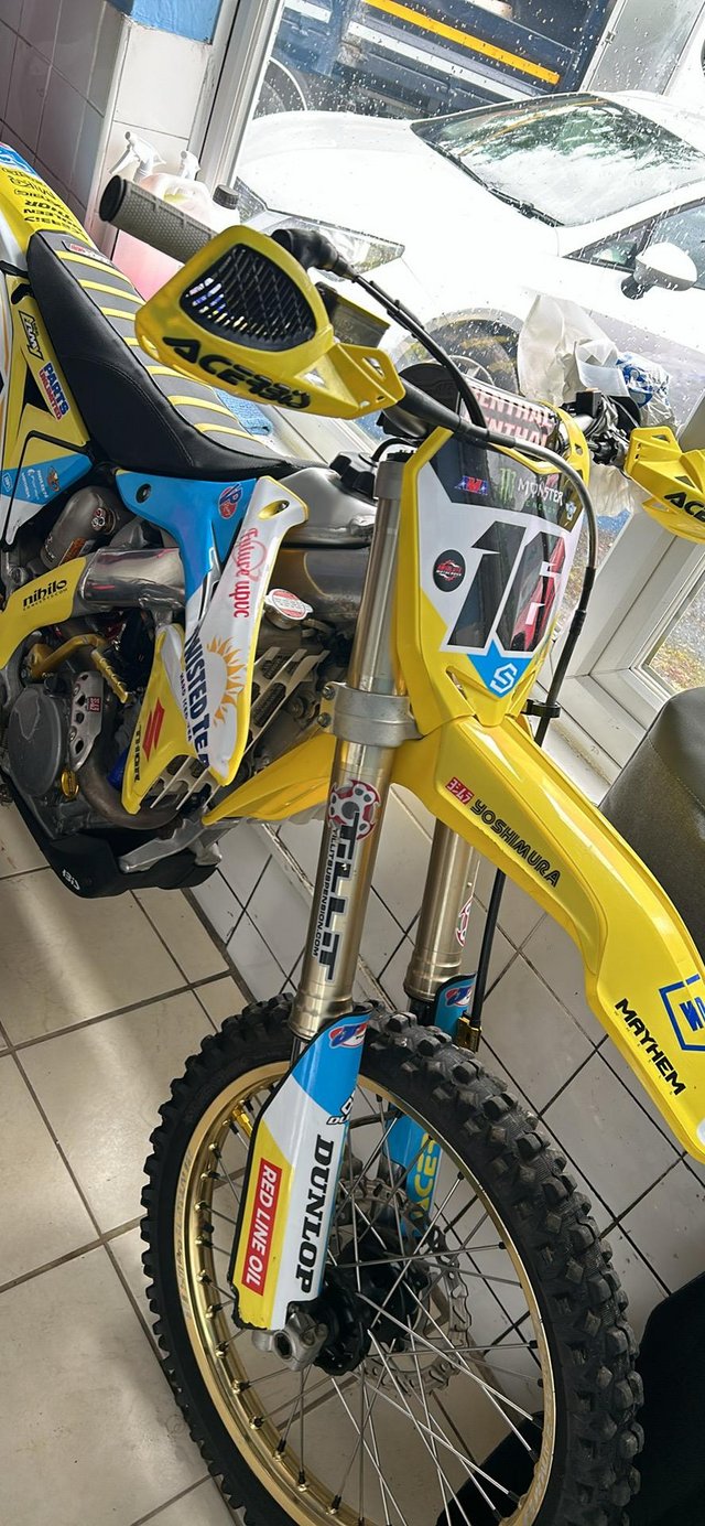 Preview of the first image of 2017 Suzuki rmz 250cc motorcross bike.
