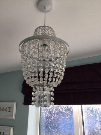 Image 2 of Easy fit crystal effect lampshade