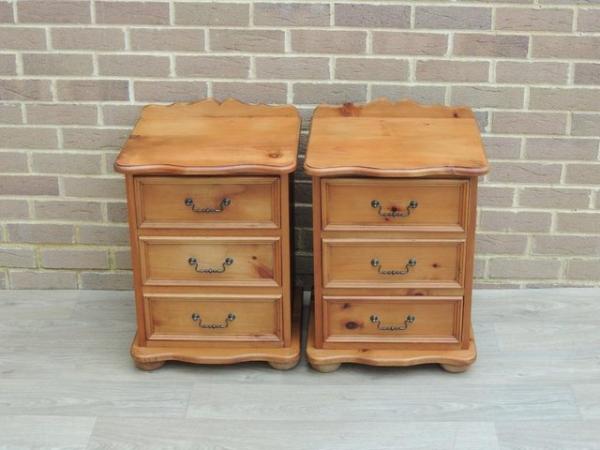 Image 2 of Pair of Welsh Pine Bedside Tables - very strong (UK Delivery