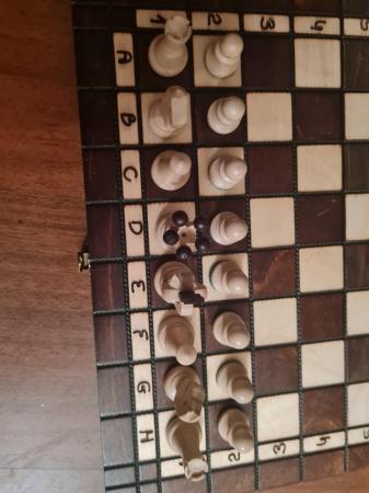 Image 1 of Mint condition chess board, all there!