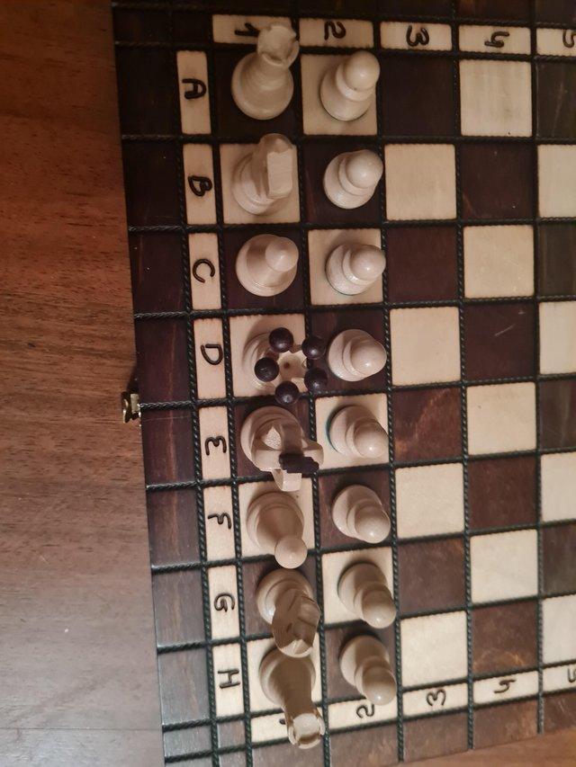 Preview of the first image of Mint condition chess board, all there!.