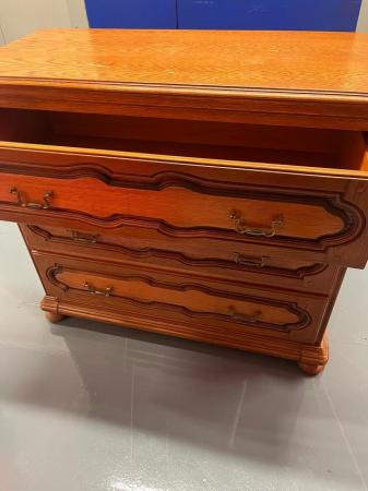 Image 1 of Real wood large chest of drawers