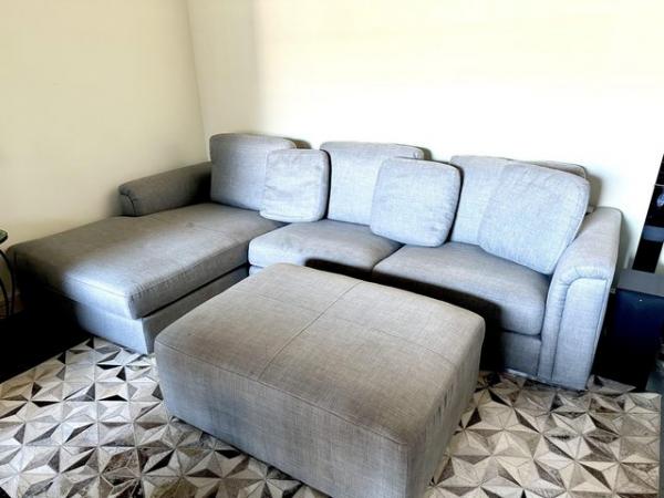 Image 2 of Grey L Shape Sofa excellent condition