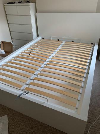 Image 2 of IKEA Malm Ottoman storage bed - UK King sized