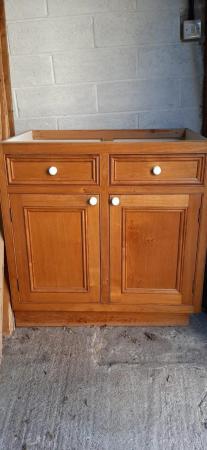 Image 1 of Kitchen Unit Doors and Drawers Solid Chestnut