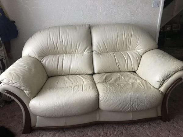Image 1 of Beige 2 seater sofa free collect from Birmingham