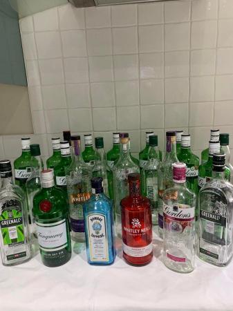 Image 1 of 43 various gin bottles for crafting