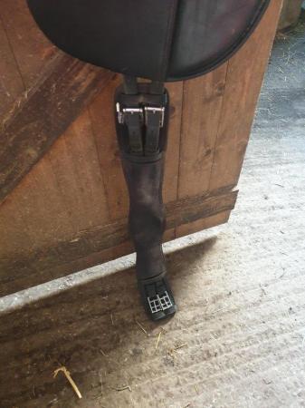 Image 4 of Olnay 17.5 inch dressage saddle with girth