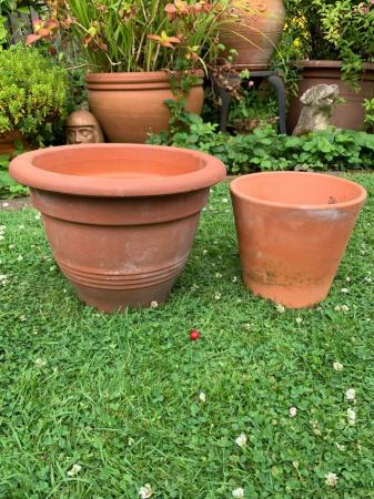 Image 3 of 2 terracotta plant pots